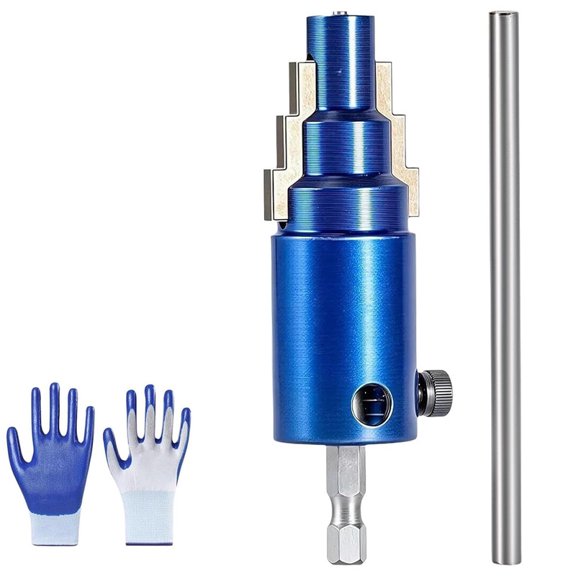 3-in-1 Pipe & Valve Extractor, 2026 New Broken Pipe Extractor Tool, Reverse Thread Remover for 1/2" 3/4" 1" Pipes, Electric Drill Internal Pipe Wrench for Rusted Damaged Faucet Bolts