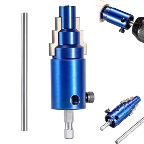 3-in-1 Pipe & Valve Extractor, Broken Pipe Extractor Tool, Adjustable Pipe Thread Remover for 1/2" 3/4" 1" Pipes - Removes Rusted Faucet Bolts, Angle Valves, Broken Nipples 1 Set