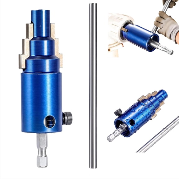 3-in-1 Pipe & Valve Extractor, Tool Removes Rusted Damaged Faucet Bolts Angle Valves 1/2",3/4",1"