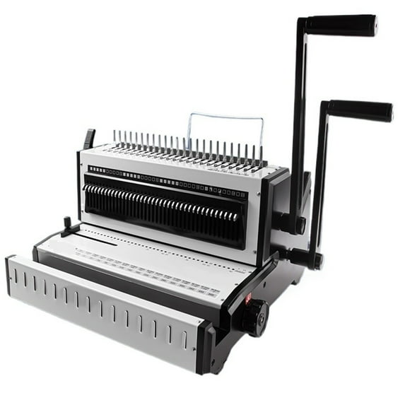3-in-1 Plastic Ring/Metal Ring Binding Machine Comb-Style Punching Machine For Plastic/Metal Rings 2:1 Metal Ring Binding Machin ,Easy to Use