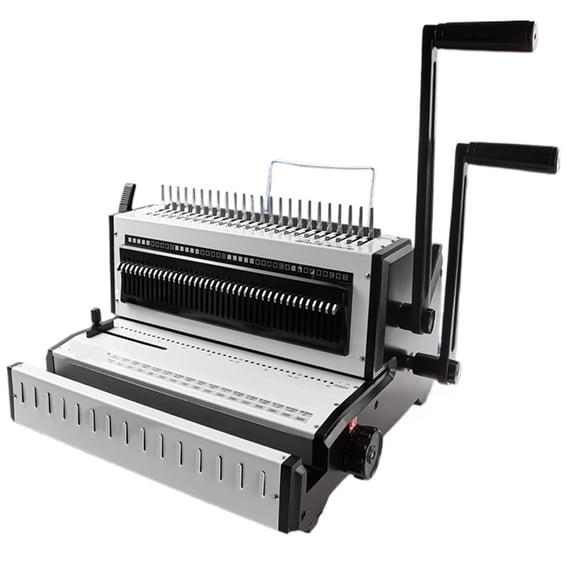 3-in-1 Plastic Ring/Metal Ring Binding Machine Comb-Style Punching Machine For Plastic/Metal Rings 2:1 Metal Ring Binding Machin ,Easy to Use