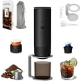 thumbnail image 1 of 3-in-1 Portable Coffee Maker, 15 Bar Portable Espresso Machine with LED Display and 90ml Sink, Compatible with Ground Coffee & Capsules(Ns&DG) for RV, Hiking, Office, Auto-Heating, USB-C (Black), 1 of 9