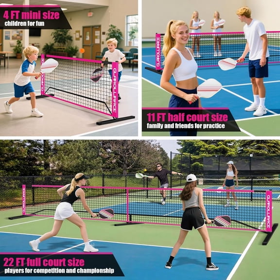 3-in-1 Portable Pickleball Net Set