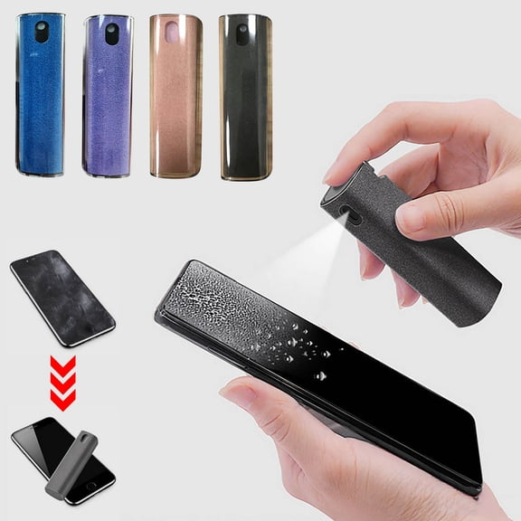 3-in-1 Portable Screen Cleaner with Built-In Spray for Phone Tablet Laptop TV Monitor Fingerprint Remover 10ml
