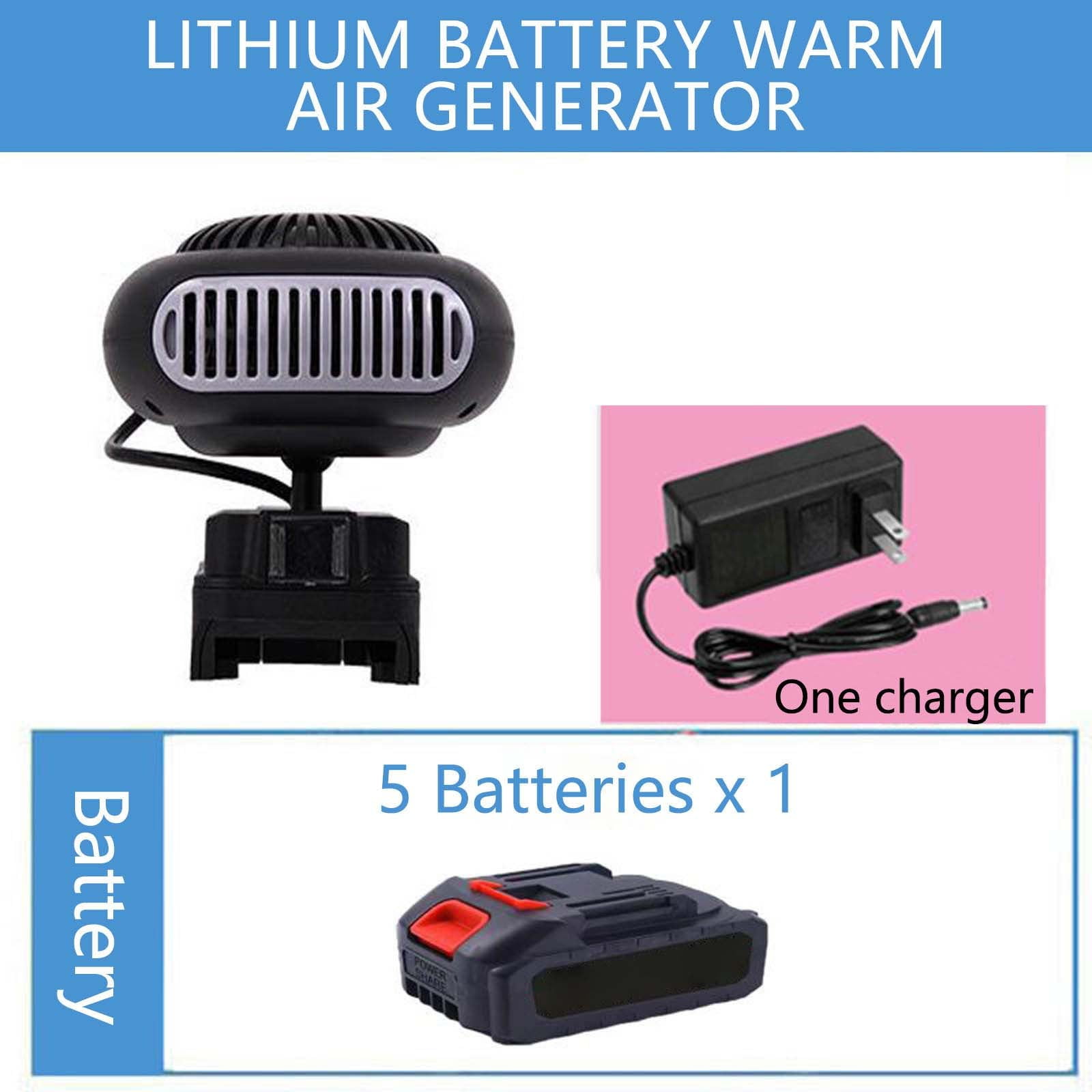 3-in-1 Portable Space Heater, Rechargeable Battery Operated Heater for Car Window Defog,for Car Office Indoor Camping Under Desk, 360 Flip Anti-Tilt, Long Lasting Heating