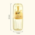 thumbnail image 1 of 3-in-1 Portable Travel Toothbrush Cup, Family Set Kids Cute Rinsing Cylinder with Storage for Toothpaste, BPA-Frees Mouthwash Holder for Home Trips, 7.68x2.83in, 1 of 6