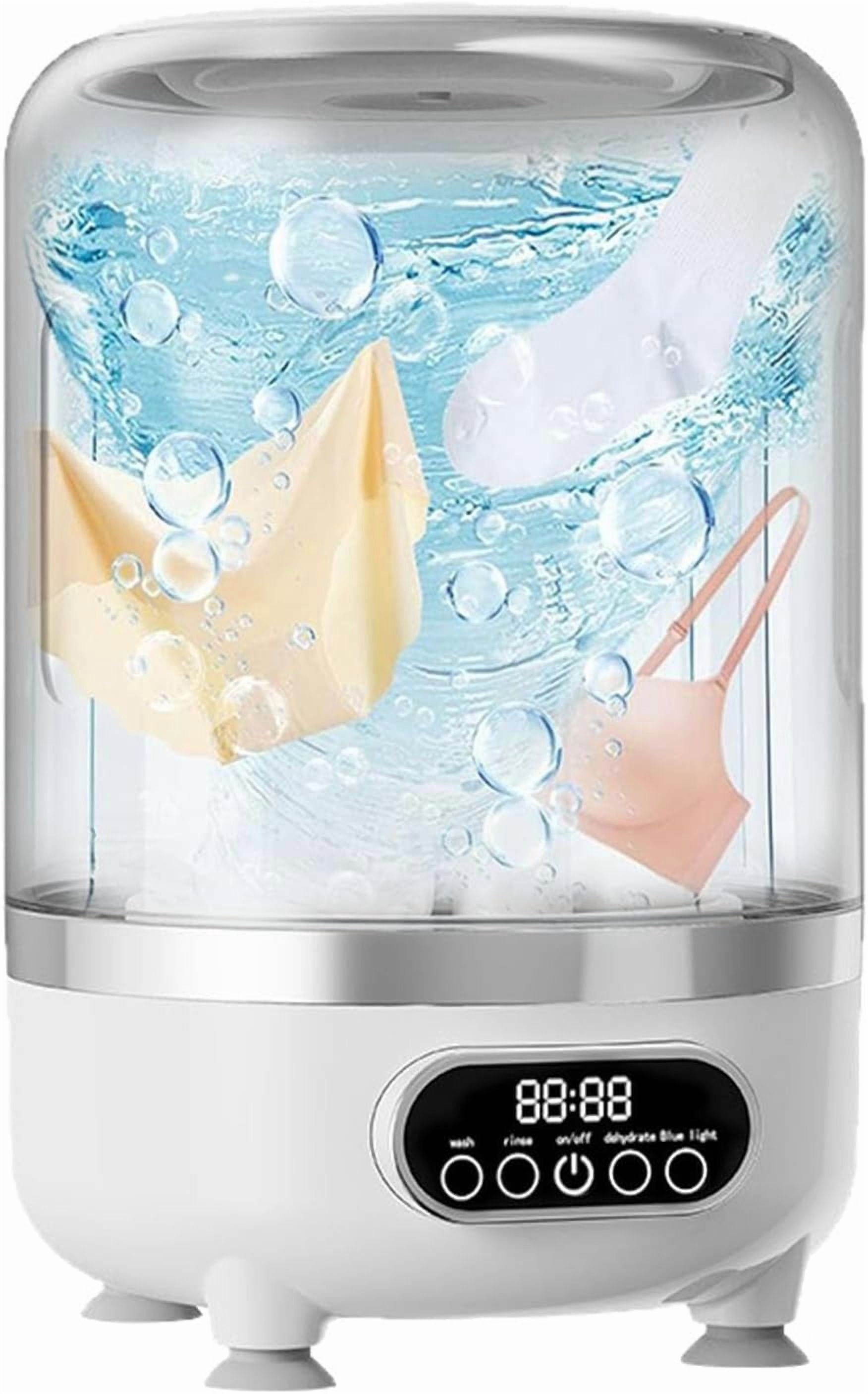 3-in-1 Portable Washing Machine, 3L Cordless Underwear  ,Mini Lavadora Portatil for Home, 3 Modes 3000mAh Laundry Machine for Apartment, Dorm, RV, Hotel Use  (Pink)