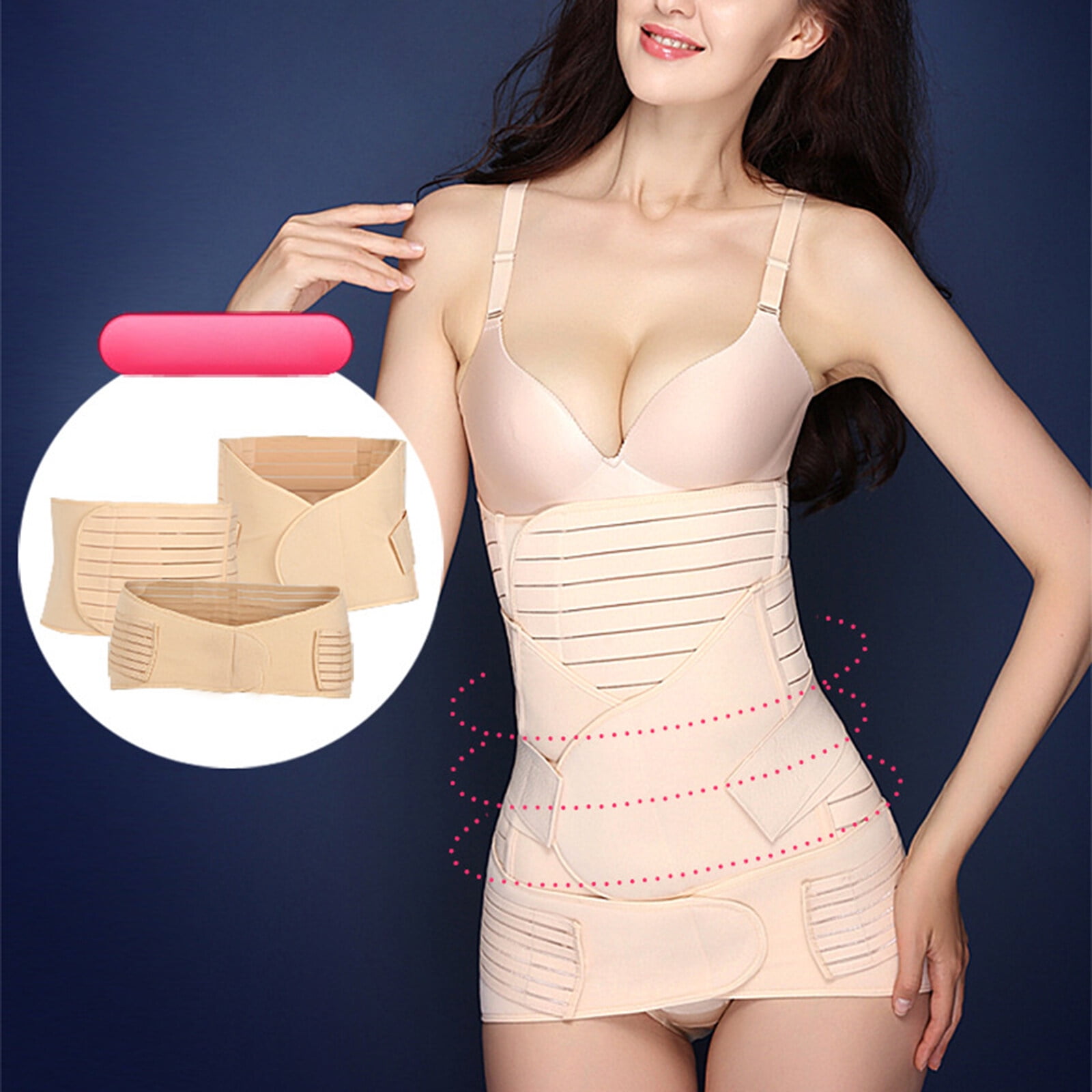 3 in 1 Postpartum Belly Band Wrap Support Recovery Girdle Belt Post Pregnancy Belly Waist Post Partum Waist Binder Shapewear Walmart