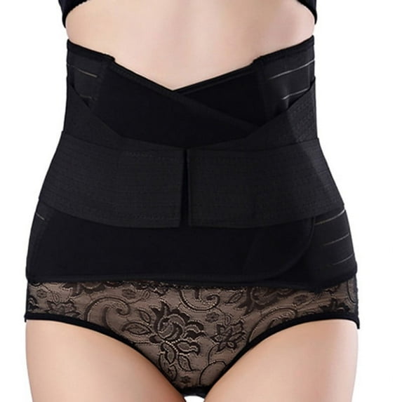 3 in 1 Postpartum Support - Recovery Belly/waist/pelvis Belt Shapewear Slimming Girdle, Beige, One Size