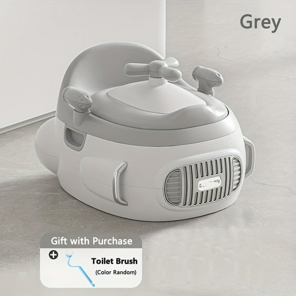 3-in-1 Potty Training Toilet for Boys & Girls - Soft Cushioned Seat with Anti-Slip Base, Easy-Clean Design & Step Stool - Durable Silicone Potty Training Seat for Toddlers, Potty Training Seat, Potty