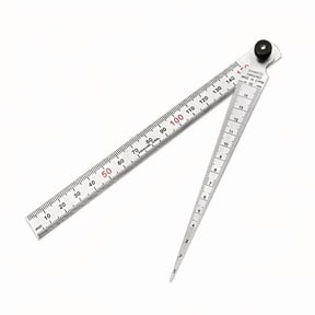 3-in-1 Precision Wedge Gap Measuring Tool Taper Gap Gauge with Depth Ruler & Hole Inspection Drill Bit for Welding, Woodworking, and Construction
