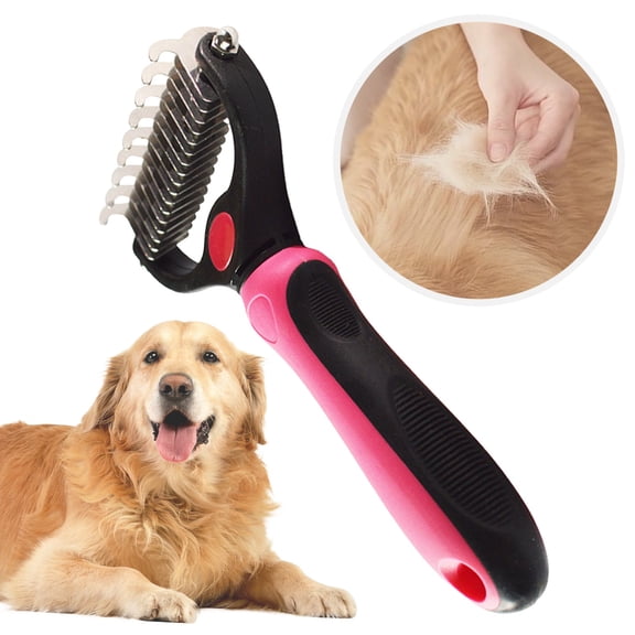 3-in-1 Professional Pet Grooming Brush for Dogs & Cats – Dematting Comb, Undercoat Rake & Deshedding Tool for Long & Short Hair, Heavy Shedding & Matted Fur