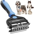 thumbnail image 1 of 3-in-1 Professional Pet Grooming Brush for Dogs & Cats – Dematting Comb, Undercoat Rake & Deshedding Tool for Long & Short Hair, Heavy Shedding & Matted Fur, 1 of 7