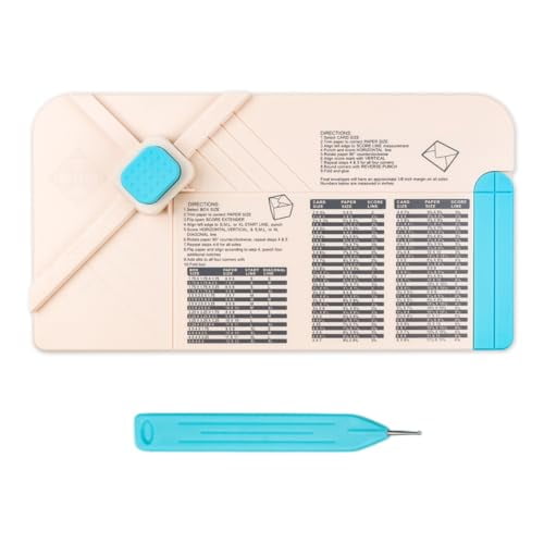3-in-1 Punch Board for Envelopes Gift Boxes Bows,Multifunctional Punch Board with Indentation Pen,Scrapbook Envelope Board for Handicrafts Craft Paper Craft Tools$$Art & Craft