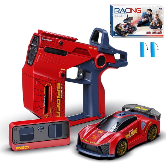 3-in-1 RC Drift Car — Sports/Racing 2-Player Battle Set with Infrared Gun, Shooting & Flip Effects, 60-Min Playtime, Family-Friendly 2.4GHz Remote Control Car Toy Gift for Kids Boys