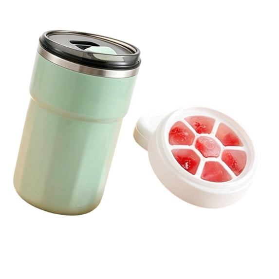 Insulating Ice 3 in 1 Rechargeable Self‑Stirring Mug with Ice Tray, 304 Stainless ...