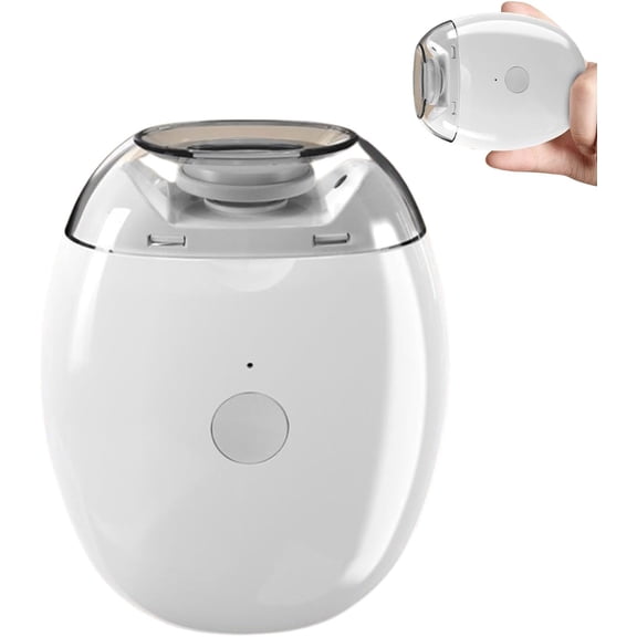 3-in-1 Rechargeable Universal Automatic Fingernail Grinder for Adults, Portable Electric Nail Clipper with LED Light & 3 Speeds, 360掳 Silent Auto Fingernail Cutter (1pcs)