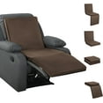 thumbnail image 1 of 3-in-1 Recliner Seat Cushion with Lumbar Support Pillow & Footrest, Multi-Functional Adjustable Height 2" to 6" for You to Choose, Non-Slip Foam Chair Cushion for Elderly, Brown, 1 of 14