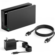 3-in-1 Replacement TV Dock Station for Switch/Switch OLED, Built-in Original IC Module with AC Charger & HDMI Cable, 1080P HD Output & Console Charging, Not for Switch 2