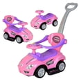 thumbnail image 1 of 3-in-1 Ride On Push Car Toy for Toddlers with Music and Storage Pink, 1 of 8