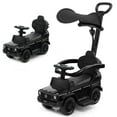 thumbnail image 1 of 3 in 1 Ride on Push Car Mercedes Benz G350 Stroller Sliding Car Black, 1 of 5