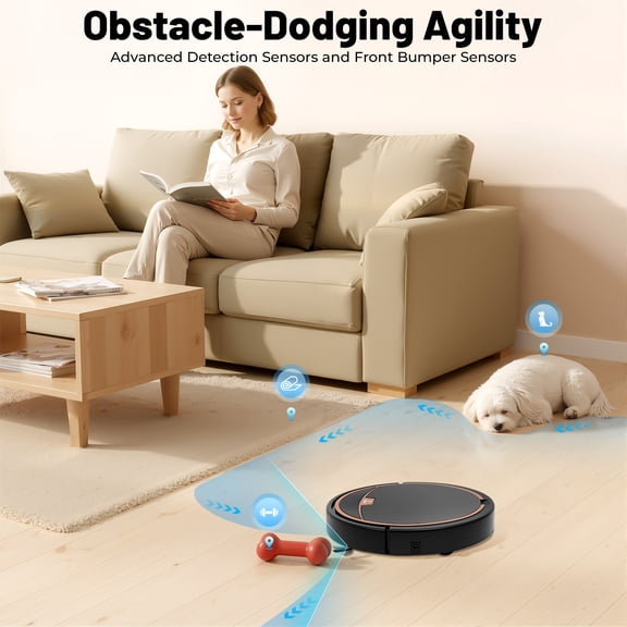 3-in-1 Robot Vacuum Cleaner, Floor Sweeping Robot, Robot Vacuum Sweeper with Water Tank