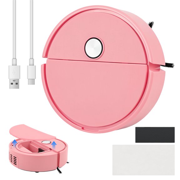 3 in 1 Robot Vacuum Cleaner for Sweeping Vacuuming and Mopping Floor with Small Mop Pad Smart Mini Robot Vacuum for Home Use