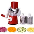 3in1 Rotary Cheese & Vegetable Grater with 3 Interchangeable Blades