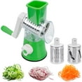 3in1 Rotary Cheese & Vegetable Grater with 3 Interchangeable Blades