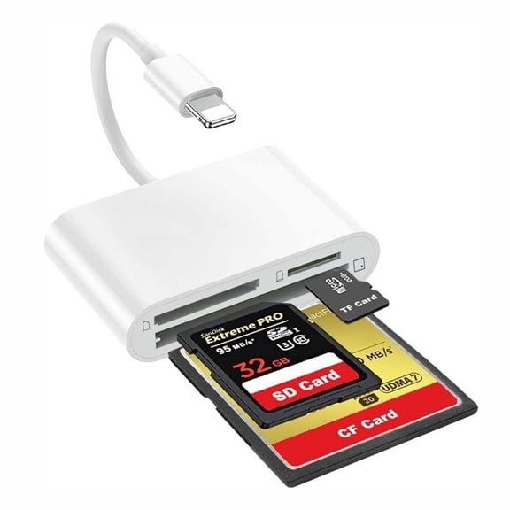 3 in 1 SD/CF/TF Card Reader Memory Card Adapter for IPhone ipad