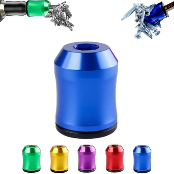 3-in-1 Screwdriver Head Magnetic Ring, Strong Magnetic Screw Ring - 1/4 Inch/ 6.35 mm Universal Screw Bit for Hex Screwdriver and Power Bits