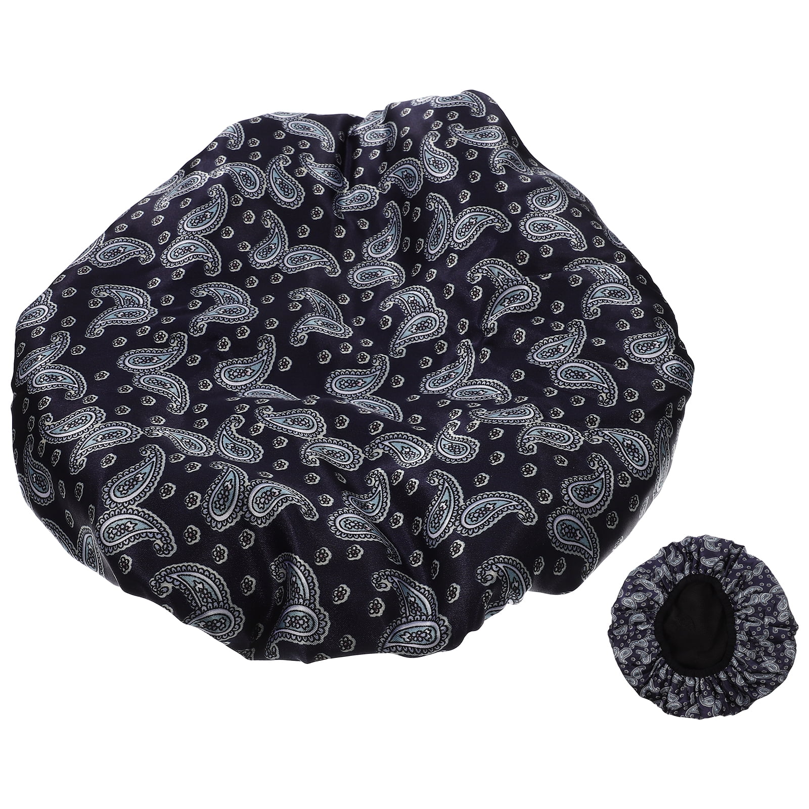 3 in 1 Shower Cap for Men Silk Hair Double Layers Bath Women