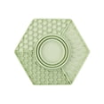 thumbnail image 1 of 3-in-1 Silicone Pet Feeder Mat-Slow Feeder Lick Mat & Foldable Water Bowl for Dogs & Cats, Portable Non-Slip Anxiety Relief Bowl for Fast Eaters,Interactive Sniff Mat for Slow Eating(9Inch,Green), 1 of 6