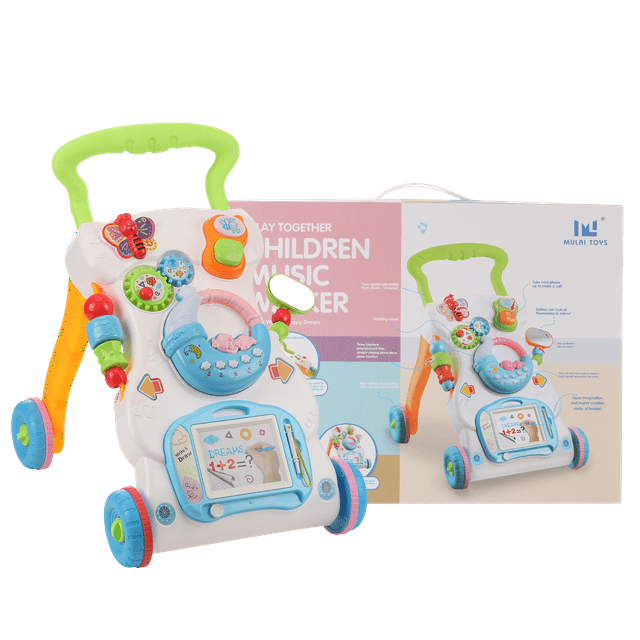 3 in 1 Sit to Stand Walker, Oyajia Baby Push Walker with Musical Play