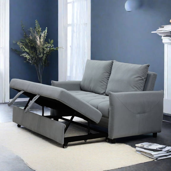 3 in 1 Sleeper Sofa with Adjustable Back and USB Port / Functional Relaxing in Living Room