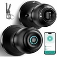 thumbnail image 1 of 3-in-1 Smart Door Lock with Fingerprint Unlock, Smart Fingerprint Door Knob, Auto Lock & App Control – Keyless Entry for Home, Office, Garage & Apartment$$Tools & Hardware Other, 1 of 7