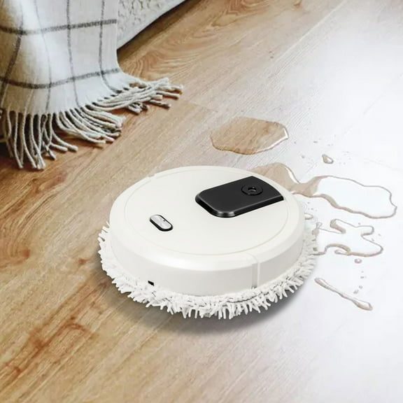 3-in-1 Smart Robot Mop and Floor Sweeper with Spray & Humidifier USB Rechargeable Auto Dust Cleaner for Hard Floors