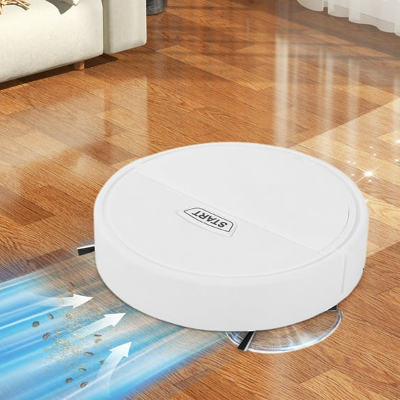 3-in-1 Smart Robotic Vacuum & Mop – Ultra-Thin (5.4cm) Auto-Cleaning for Hardwood/Tile, 40min Runtime, Quiet & Anti-Collision – Ideal for Pet Hair, Dust (90㎡ Coverage),B