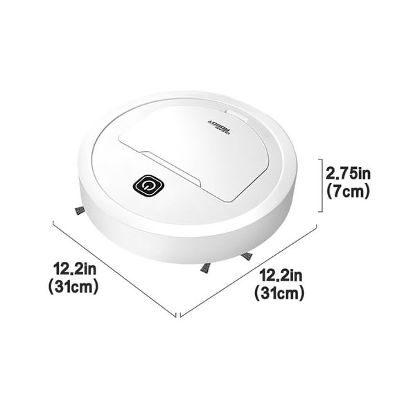 3-in-1 Smart Sweeping Robot - Rechargeable Auto Cleaning with Mopping Function Compact Design for Hard Floor Maintenance Home Cleaning Appliance