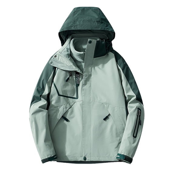 3 in 1 Snow Ski Jacket Women Fall Winter Coats Water Resistant Windproof Removable Fleece Liner Hiking Windbreaker