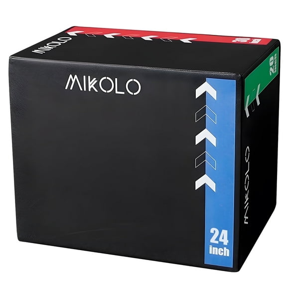 Plyo Box, 3-in-1 Foam Plyometric Jump Box, 16X12X14 Box Jump for for Home Gym Training Fitness Workout Exercise