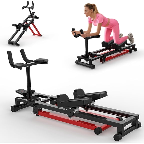 3-in-1 Spine Twist Stretcher & Stair Stepper & Waist Trainer, Multifunctional Trainer Adjustable Back Stretcher Machine for Lower Back Exercise, Core Activation & Full-Body Workout