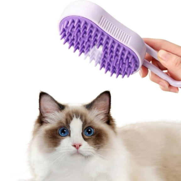 3-in-1 Spray Massage Pet Brush - Rechargeable Bath & Deshedding Comb w/Water Tank for Cats/Dogs