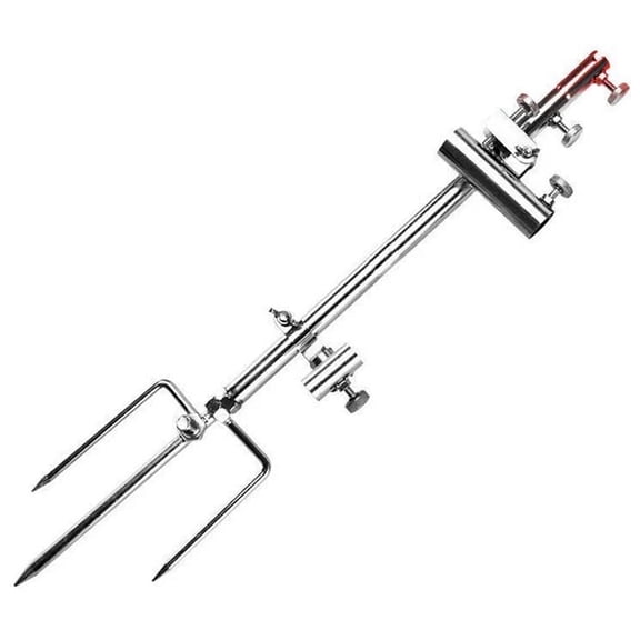 3-in-1 Stainless Steel Fishing Rod Stand Holder with Anti-Slip Design Multifunctional Ground Stake Support Rack Portable Versatile for Bank and Boat Accessory