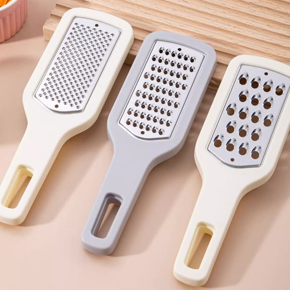 3-in-1 Stainless Steel Kitchen Shredder | Multifunctional Scraper & Grater | Adjustable Blade | Food-Grade Handle | Metal Construction | Includes 3 Pieces | 8.27x2.56x1.46in