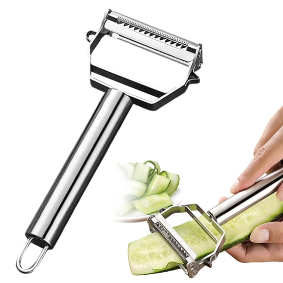 🥕 3-in-1 Stainless Steel Vegetable Peeler – Y-Shaped Potato Peeler with Julienne & Eye Remover, 304 Rust-Resistant Kitchen Tool for Potato, Carrot, Apple, Cucumber & More