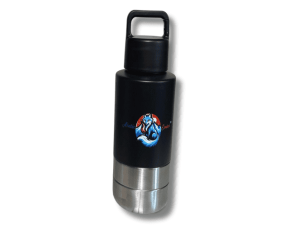 3 in 1 Style 34oz Stainless Steel Pet Bowls and Feeders 34 oz Travel Dog Cat Water Bottle