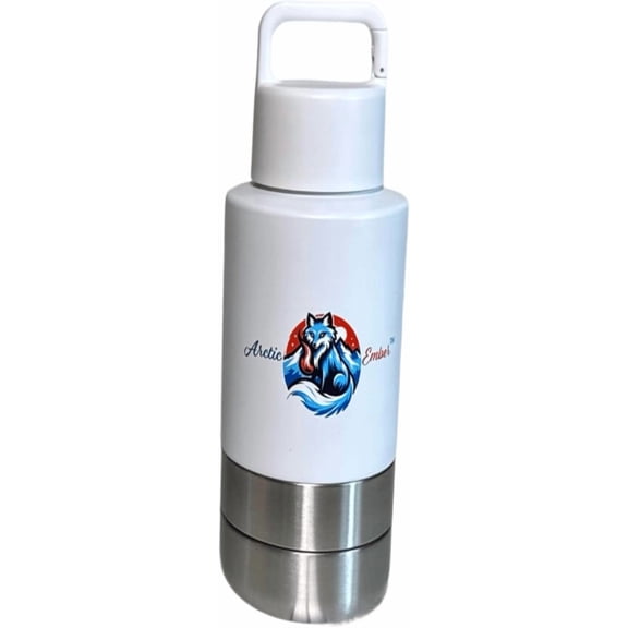 3 in 1 Style 34oz Stainless Steel Pet Bowls and Feeders 34 oz Travel Dog Cat Water Bottle