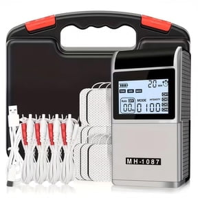 48 Modes Tens Units for Pain Management,40 Intensities Rechargeable EMS Muscle Stimulator Unit Massager with 8 TENS Electrode Pads, a Storage Box