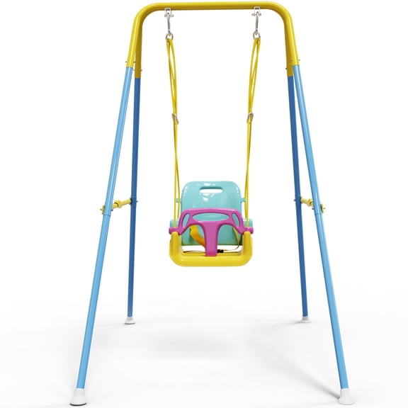3-in-1 Toddler Swing with Soft Cushion Outdoor Toys, Baby Swing for ...